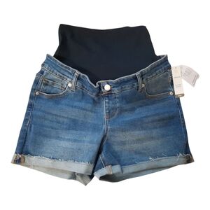 NWT TIME & TRU Maternity 8-10 Denim Blue Women's Shorts